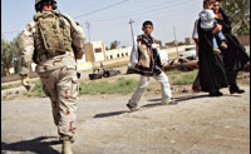 U.S. forces are making an effort to win the trust of local Iraqis, who can provide valuable information about insurgent activity.