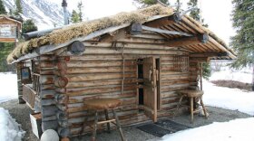 Dick Proenneke's cabin in Lake Clark National Park, Alaska, May 8, 2008.