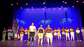 trancenDANCE Youth Arts Project CREATE program participants take a bow at the "Hearts In Action" dress rehearsal on June 27, 2019.