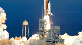 Space  shuttle Discovery lifts off at Kennedy  Space Center in Cape Canaveral, Fla., on Thursday for the final time. The world's most traveled spaceship is heading toward the International Space Station with a crew of six on a  journey that marks the beginning of the end of the shuttle era.