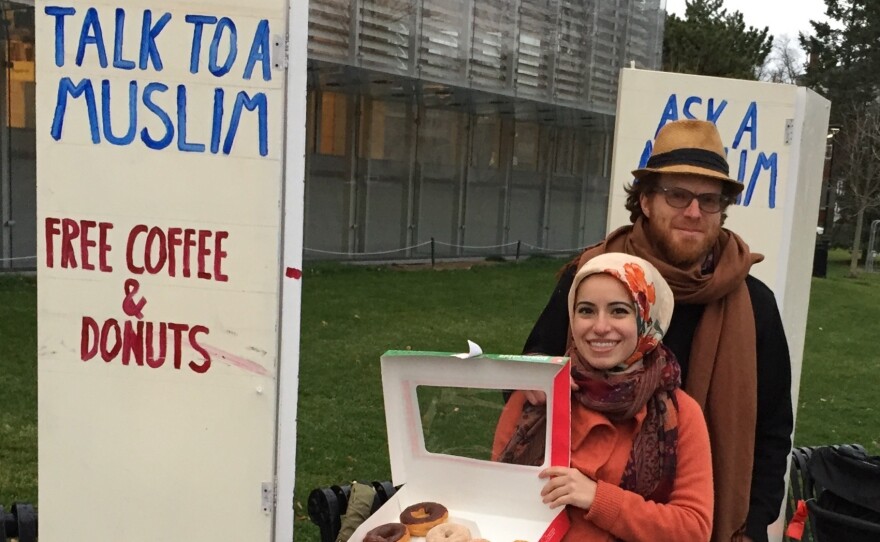 The conversation was edifying and rewarding, Haydar says — but the doughnuts weren't bad, either.