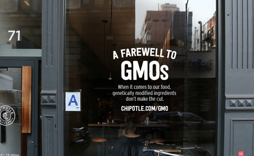 Fast-casual food chain Chipotle Mexican Grill pledged to remove all ingredients made with genetically modified organisms from its menu two years ago. It's now fulfilled that promise, although Chipotle still uses meat from animals that may feed on GMO corn or soybeans.