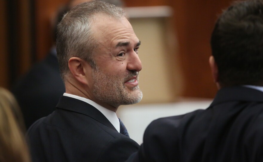 Nick Denton, seen here during his legal battle with Terry Bollea, aka Hulk Hogan, has filed for Chapter 11 bankruptcy protections for Gawker Media, the company he founded 13 years ago.