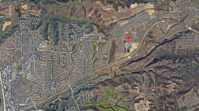 A map shows Canyon Crest Academy in Carmel Valley, March 6, 2018. 