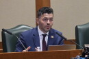 Texas state Rep. Nate Schatzline is seen during a committee hearing on Oct. 21, 2024.