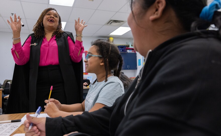Kenerson started the club after she realized students could not read her cursive handwriting on the board.