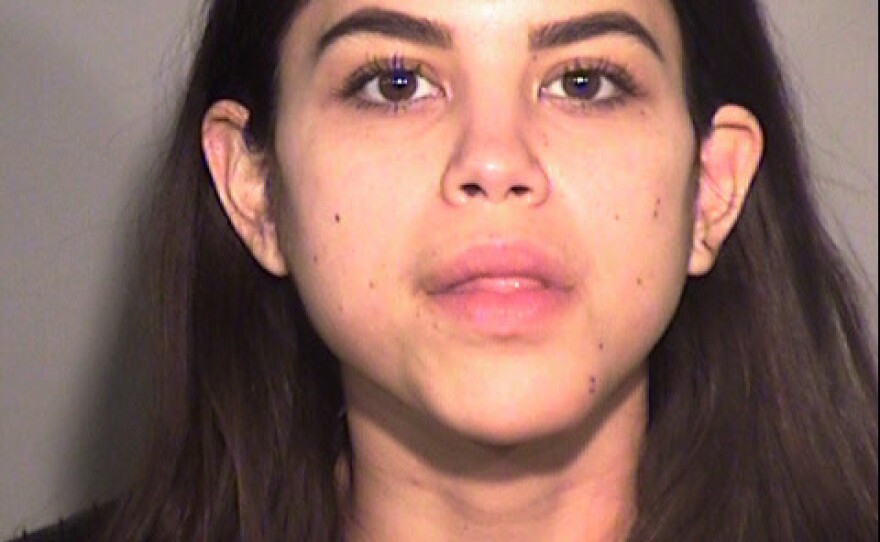 FILE - This photo from Friday Jan. 8, 2021, provided by Ventura County Sheriff's Office in California shows a police booking photo of Miya Ponsetto.