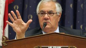 US Rep. Barney Frank,D-MA, chairman of the US House Financial Services Committee conducts hearings on "Financial Market Regulatory Restructuring." July 10, 2008 on Capitol Hill in Washington, DC.