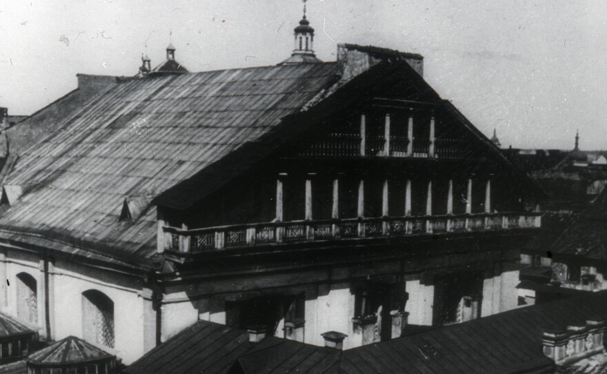 The Great Synagogue in Vilnius, Lithuania's capital, was built in the 17th century. Vilnius served as a center of Jewish life in Eastern Europe before World War II.