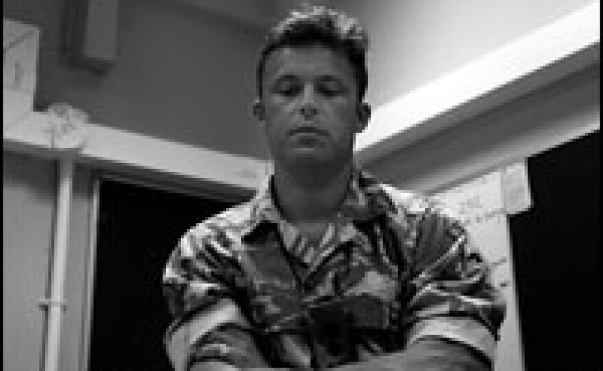 British army Lt. Col. Jasper de Quincy Adams is in charge of training and mentoring operations for the Afghan National Police in Lashkar Gah. De Quincy Adams is eager for the U.S. Marines to arrive in southern Afghanistan and help with the training in Helmand province.