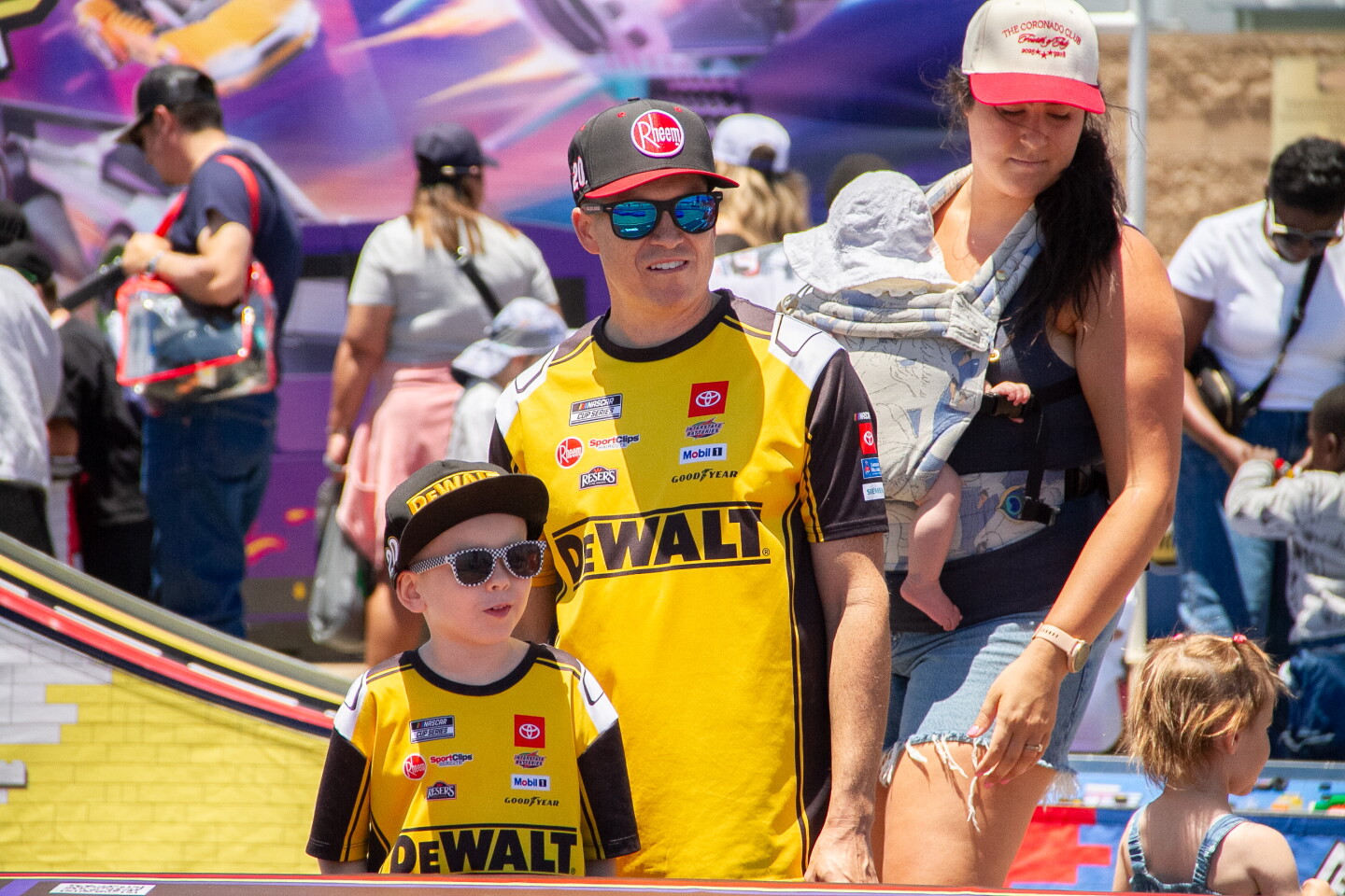Families gather at NASCAR San Diego Weekend presented by Anduril at Naval Base Coronado on June 19, 2026.