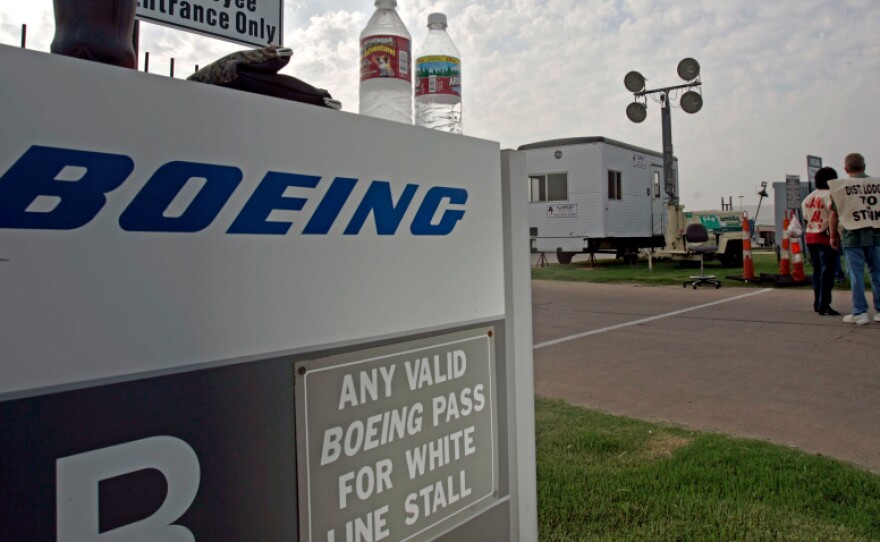 Boeing plans to close its Wichita plant, where in 2005 members of the Machinists Union voted to go on strike, seen in this file photo.