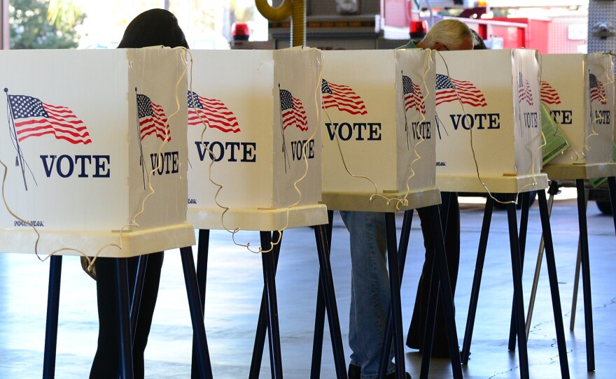 Voters in Los Angeles County, Calif., cast their ballots in 2012.