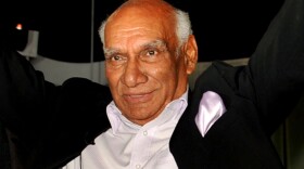 Yash Raj Chopra, shown celebrating his 80th birthday earlier this year in Mumbai, died Sunday.