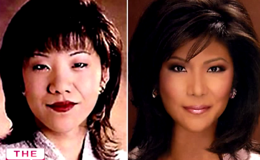 This is the image Julie Chen showed on The Talk when she revealed she had double eyelid surgery.