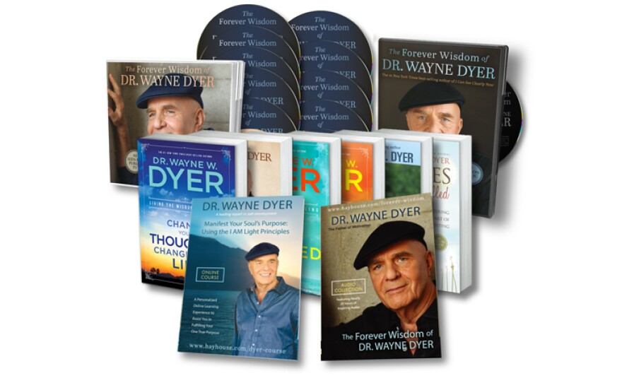 Give $30/mo ongoing or $360 during our TV membership campaign (June 4-20), and receive “The Forever Wisdom” Combo including the DVD, 11-DVD set; “Guided Meditations” 2-CD; book collection, 6-book set; audio collection, downloads of public TV shows; 2 seminars; online course “Manifesting Your Soul's Purpose”; plus exclusive last lecture. This gift includes a KPBS License Plate Frame (if you're a new member). Also enjoy access to KPBS Passport and myKPBS Film Club. Another combo package is available at the $240 level and the program DVD only is at $72.