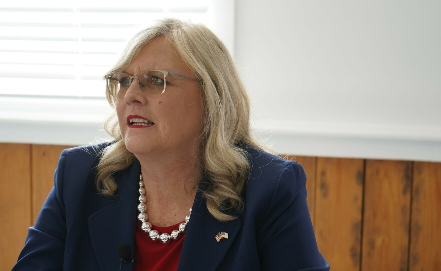Bamberg County Republican Party Chair Sharon Carter gathered local Republicans together at Rusty & Paula's Restaurant in Bamberg, S.C., to talk about Nikki Haley's candidacy for president.