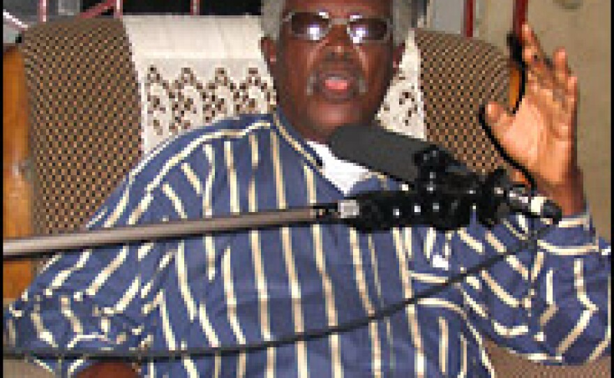His Highness Cabri George Omieh, Igoni the XXI of the Kingdom of Odioma. He says that Shell found oil on land belonging to his community, but paid an adjoining kingdom for the right to drill there.