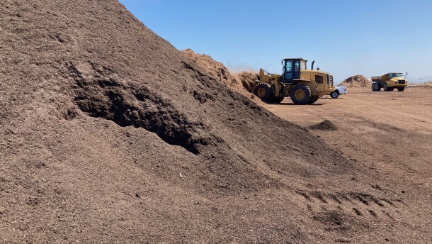 Compost at San Diego's Miramar landfill on Jul 11, 2022