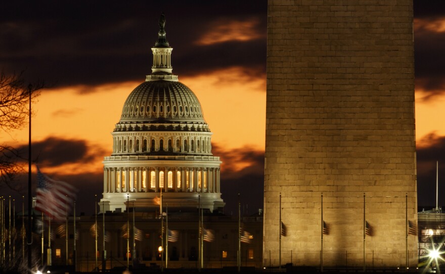 The U.S. government has partially shut down; more than 800,000 federal workers are affected.