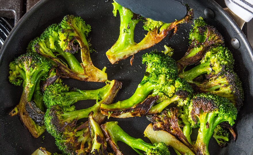 Skillet Charred Broccoli