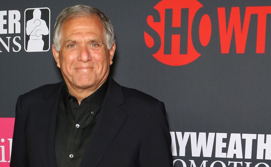 CBS CEO and Chairman Leslie Moonves arrives arrives at a promotional boxing aprty in August 2017. The 68-year-old has been accused by six women of sexual assault and harassment.