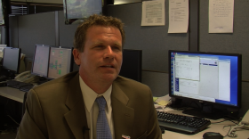 Alex Tardy, warning coordination meteorologist with the National Weather Service (NWS) San Diego, talks about 2014 weather records from NWS headquarters in Rancho Bernardo, June 25, 2014.
