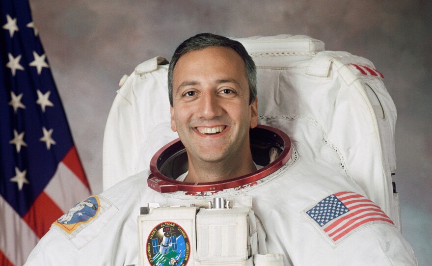 Mike Massimino, pictured here in 2002, was selected for the astronaut corps after applying four times.