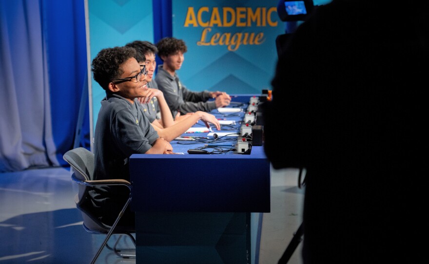Academic League team members from Olympian in the Sweetwater Union High School District compete, Tuesday night, San Diego, Calif., May 2, 2023.