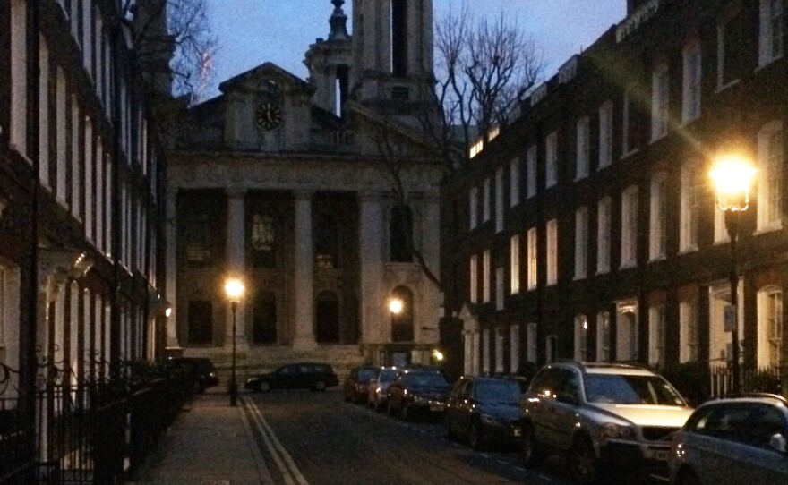 London is still home to 1,500 gas lamps — dating back to the early 1800s — such as these in Westminster's Smith Square.