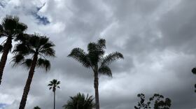 Clouds over San Carlos are shown in this image, May 19, 2020. 