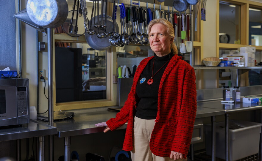 Mary Emerson is the Westbrook School Department's school nutrition director. Fish from the Fishermen Feeding Mainers program is being featured on school menus regularly.