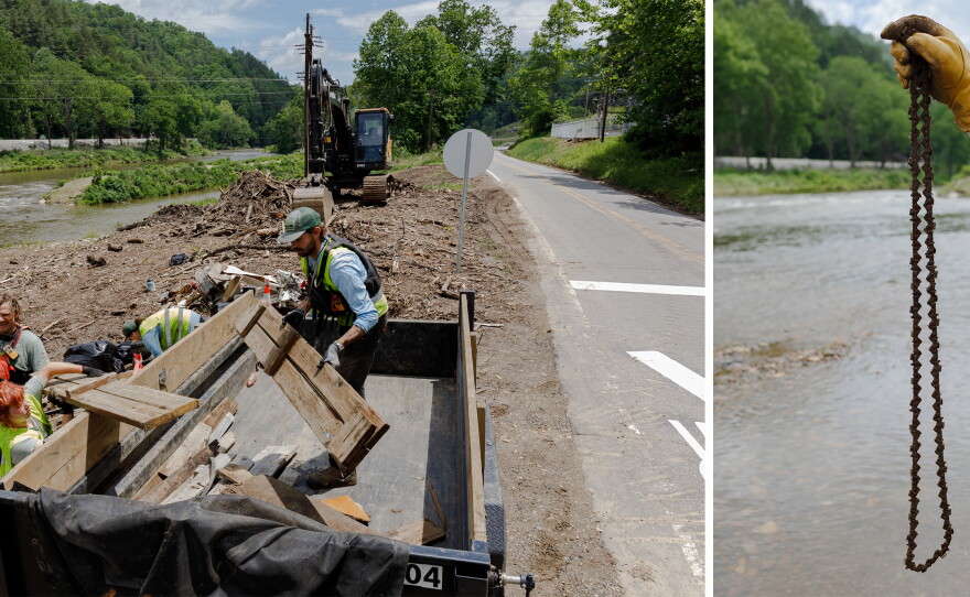 After two years and more than $600 million dollars in public spending for Hurricane Helene recovery efforts, crews in North Carolina are still regularly pulling scrap metal, PVC pipes and other trash out of waterways. They often find objects that have sentimental value and try to reunite them with their original owners.