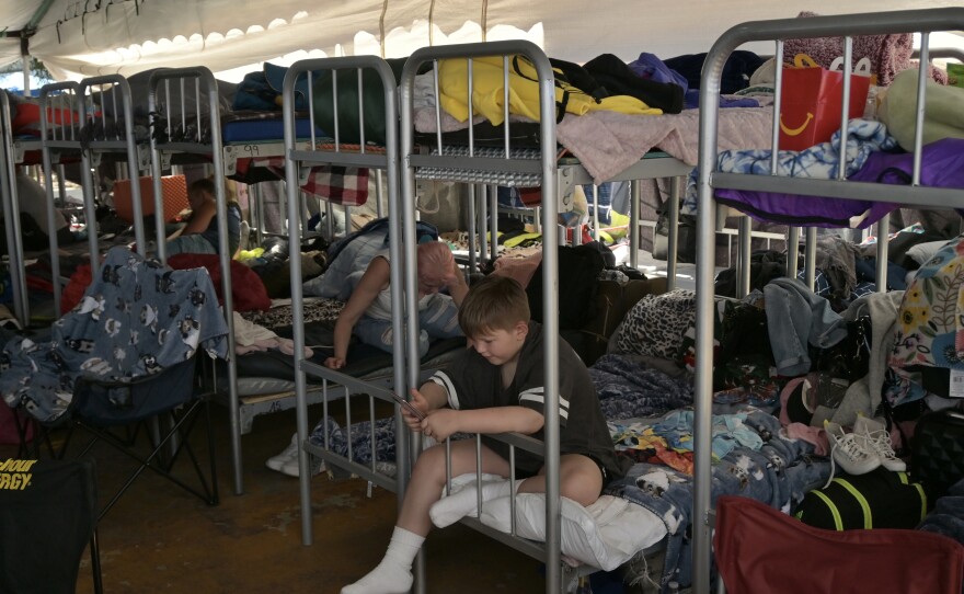 A backlog meant Ukrainians were waiting two to three days for their chance to request humanitarian admission at the border.
