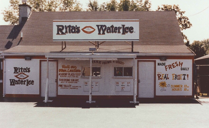The original Rita's Water Ice in Bensalem, Pa. Now, there are over 600 stores selling water ice and other desserts across the country.