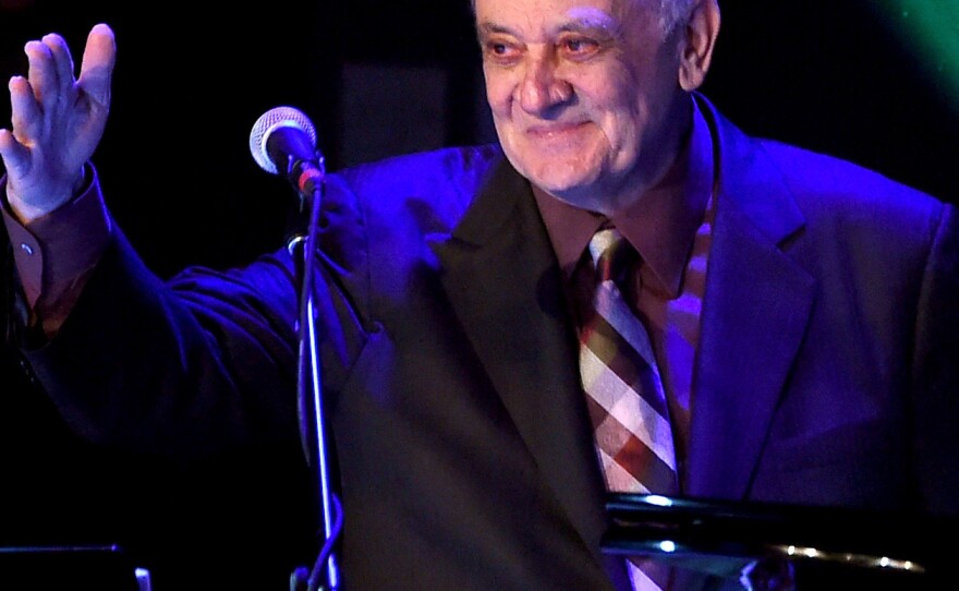 Angelo Badalamenti appears at "The Music Of David Lynch" in 2015 in Los Angeles. Badalamenti's music has become intertwined with Lynch's work.