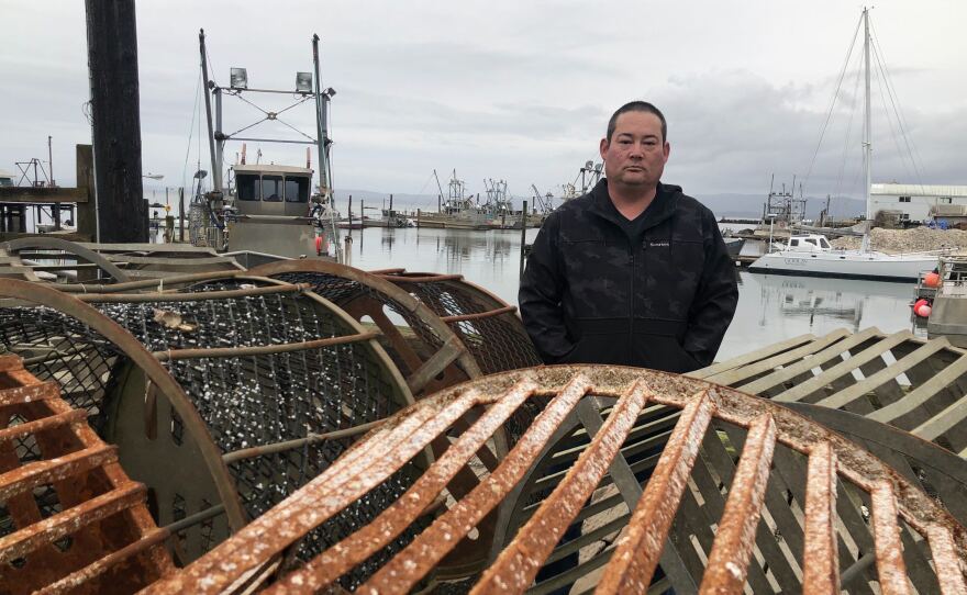 Kenichi Wiegardt is a fifth-generation oyster grower. He's worried he'll be the last in his family if the coronavirus doesn't get better and trade doesn't pick up again to China and other Pacific Rim countries. Exports there make up the majority of his fresh-oyster packing business.