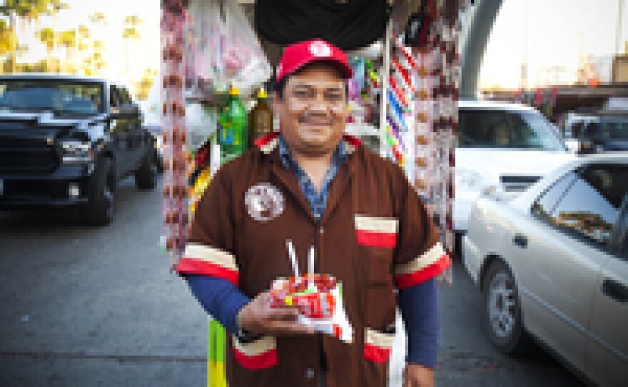 Enjoy, says Tijuana street vendor Fidencio Rodriguez.