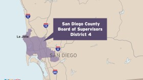 A map of the San Diego County Board of Supervisors District 4. 