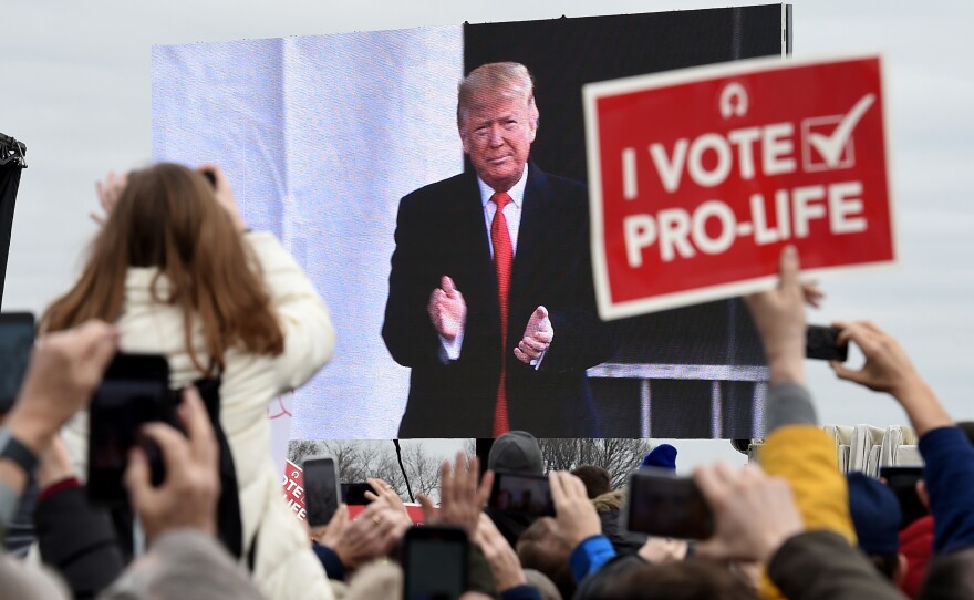 Former President Donald Trump galvizined support among conservative evangelicals by pledging to appoint Supreme Court justices who would overturn Roe v. Wade, even though he had previously supported abortion rights.