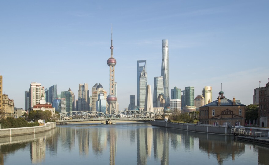 When it's completed, the twisting Shanghai Tower (right) will be the world's second-tallest building.