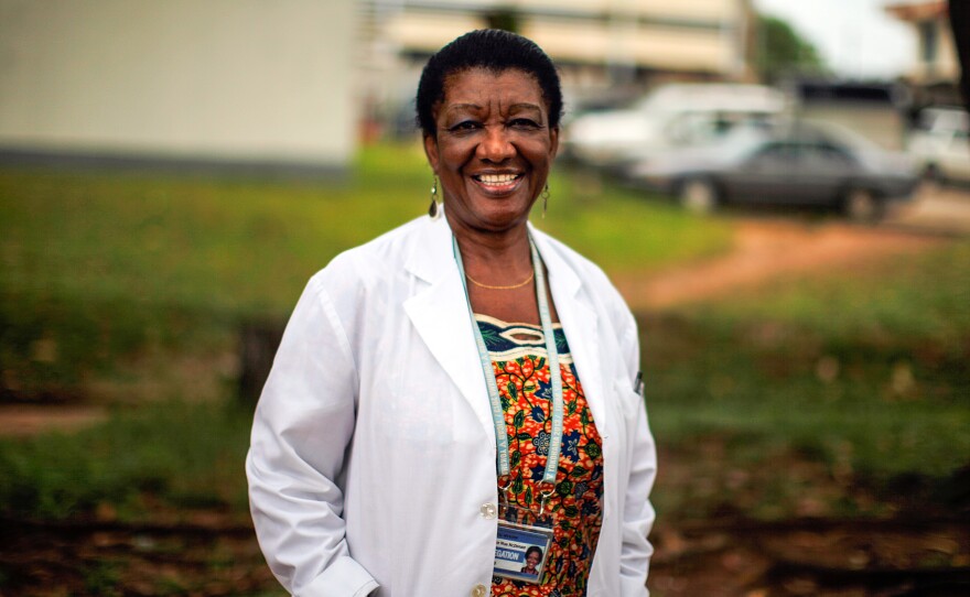 Dr. Wvennie MacDonald, the administrator of the JFK Memorial Hospital, has helped put new procedures in place to keep Ebola out, including a triage station to identify possible Ebola patients at the front gate.