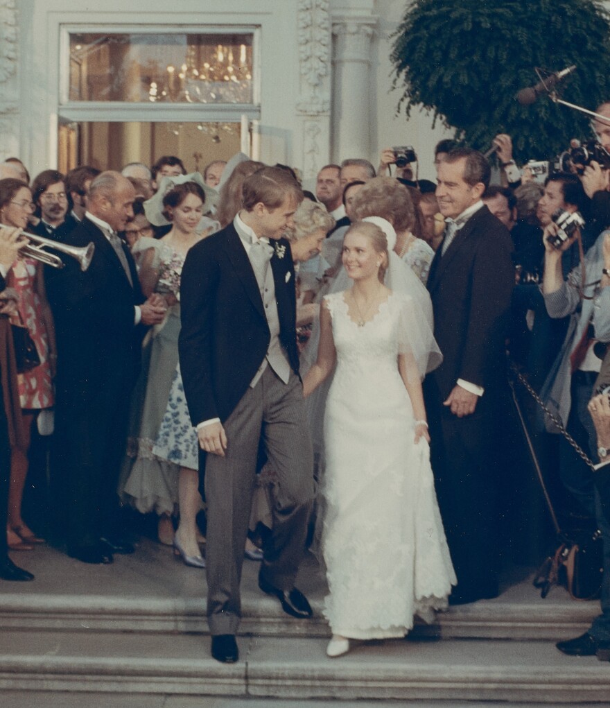 The outdoor wedding ceremony for Tricia Nixon was the first known to be held in the Rose Garden.