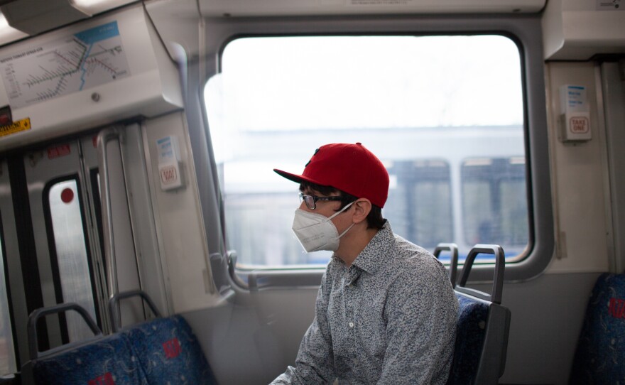 Stocking takes public transit to work, rather than driving, even though it doubles his commute time. "I feel like it's a better way," he says.