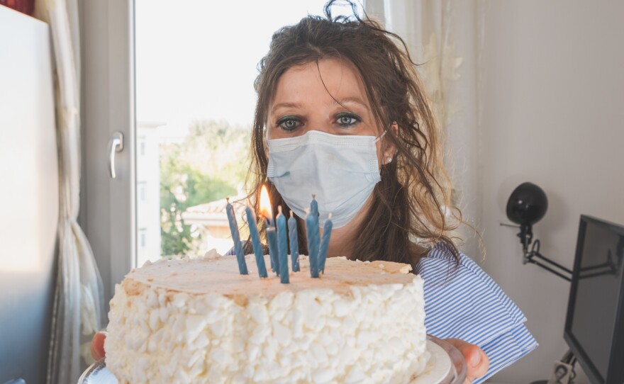 Birthday spoiler alert: If you want your mask to be a barrier to coronavirus transmission, you should not be able to blow out candles while wearing it.