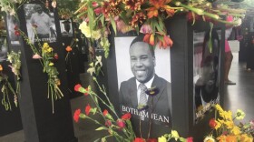 A photo from the "Say Their Name" Memorial Exhibit at the San Diego African American Museum of Fine Art is shown in this undated photo.