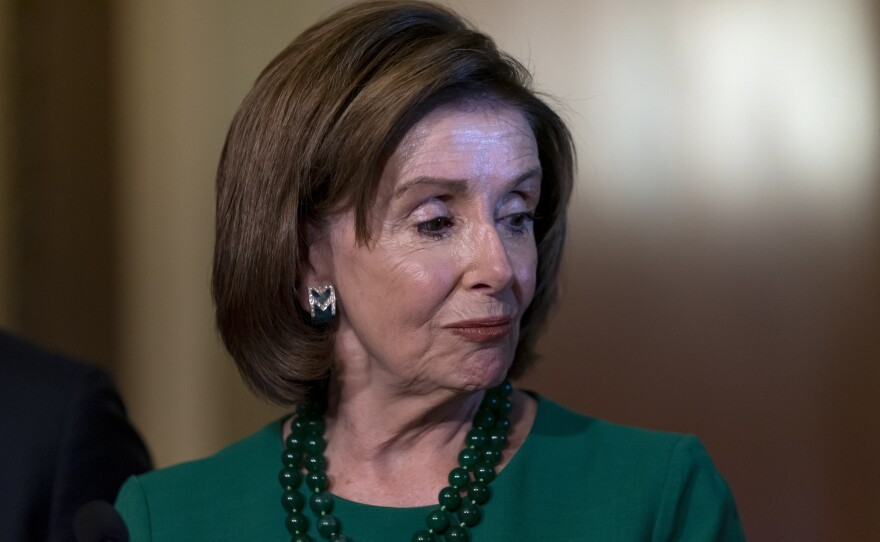 House Speaker Nancy Pelosi, D-Calif., is seen Wednesday, a day after a tough election night for Democrats.