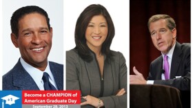 Bryant Gumbel, JuJu Chang and Brian Williams will be among the broadcasters and special guests participating in the live September 28, 2013 American Graduate Day broadcast on PBS stations and online.