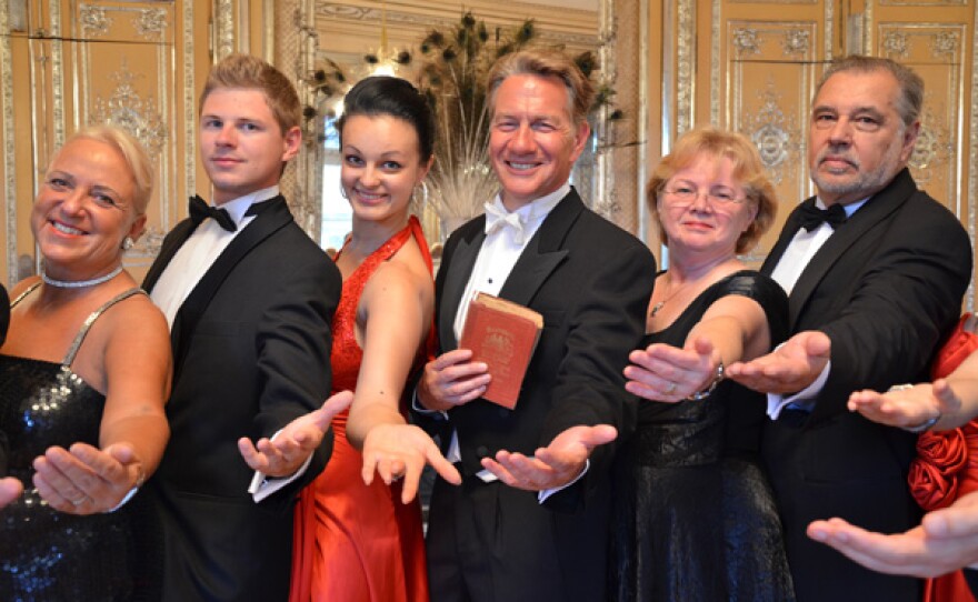 Michael Portillo (center) travels on the great train routes of Europe, as he retraces the journeys featured in George Bradshaw's 1913 Continental Railway Guide.