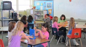 Santa Margarita Elementary School students in Oceanside spend recess in the school's information Lunch and Recess Options room instead of out on the more volatile playground. 